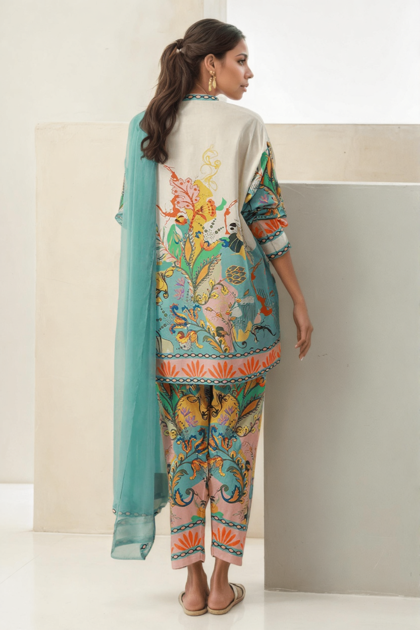 Tropical Muse - Printed Dreamscape Ensemble