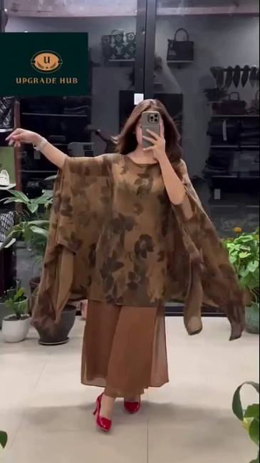 Chiffon Long Floral Printed Dress | Swag Love