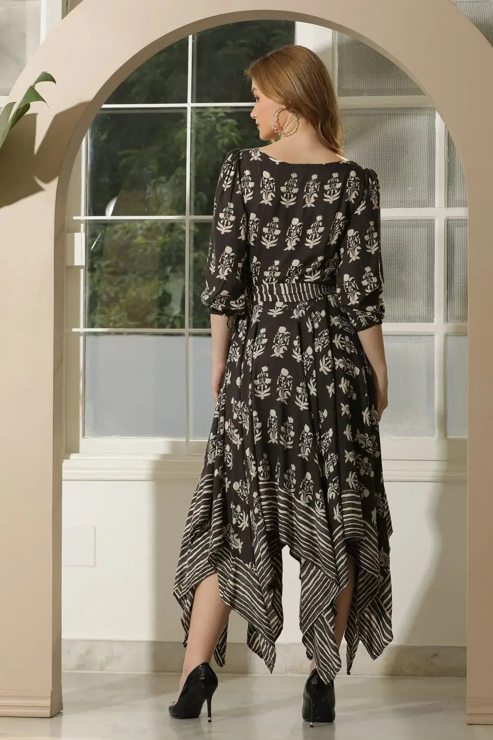 Black Handkerchief Dress