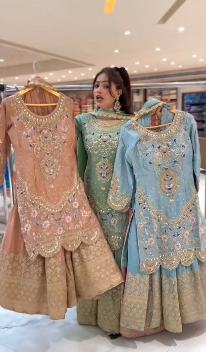 New Arrival – Premium Sharara Palazzo with Dupatta