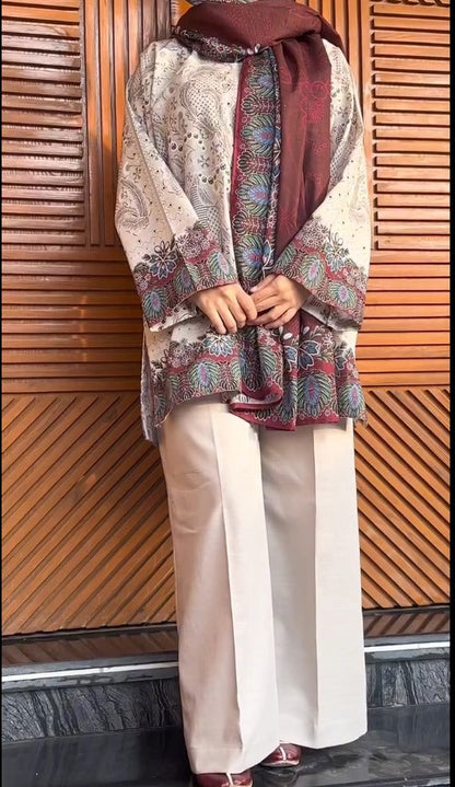 Navya  Printed Crepe Set