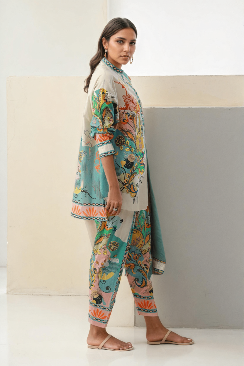 Tropical Muse - Printed Dreamscape Ensemble