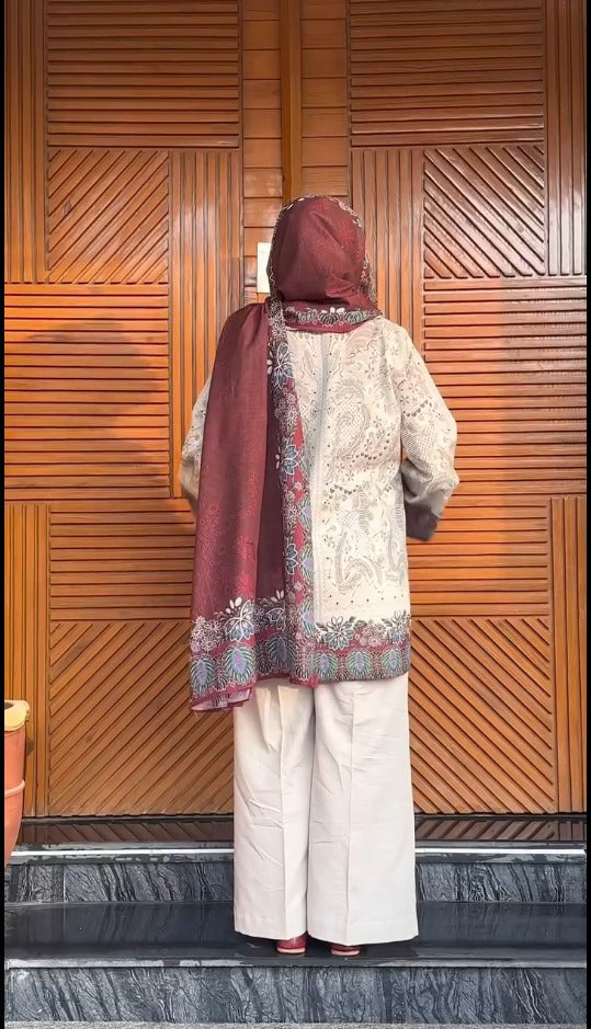 Navya  Printed Crepe Set