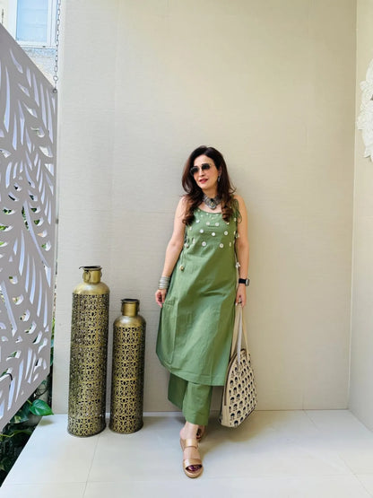 Premium Cotton Slub Co-ord Set For Women