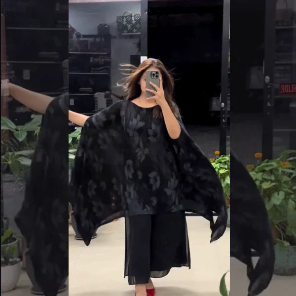 Chiffon Long Floral Printed Dress | Swag Love