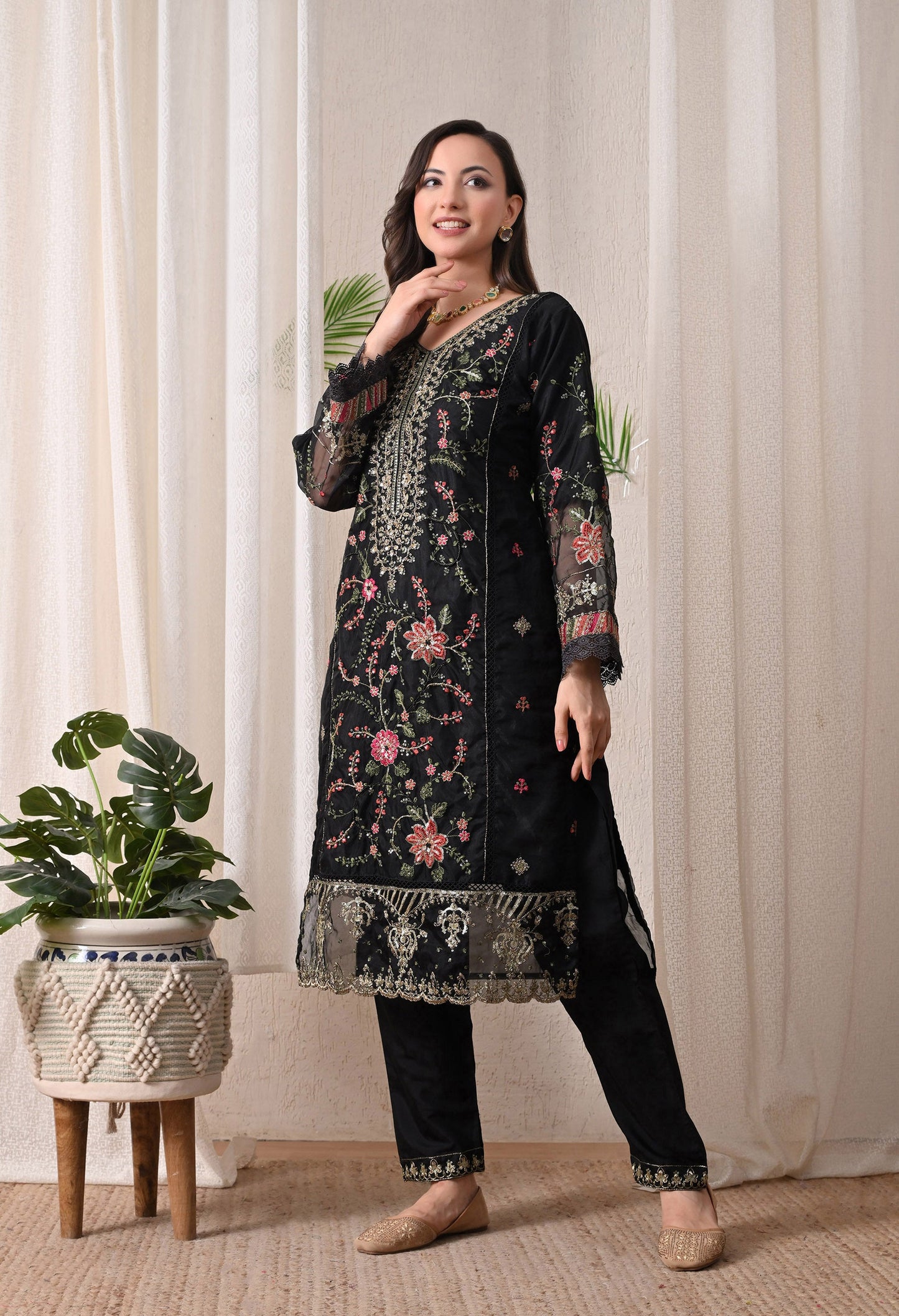 Noor-E-Shab - Pure Organza