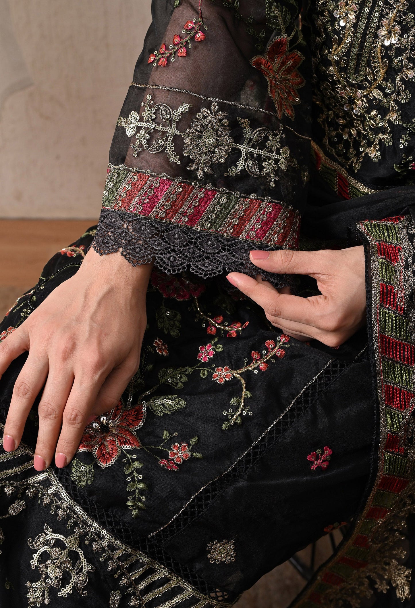 Noor-E-Shab - Pure Organza
