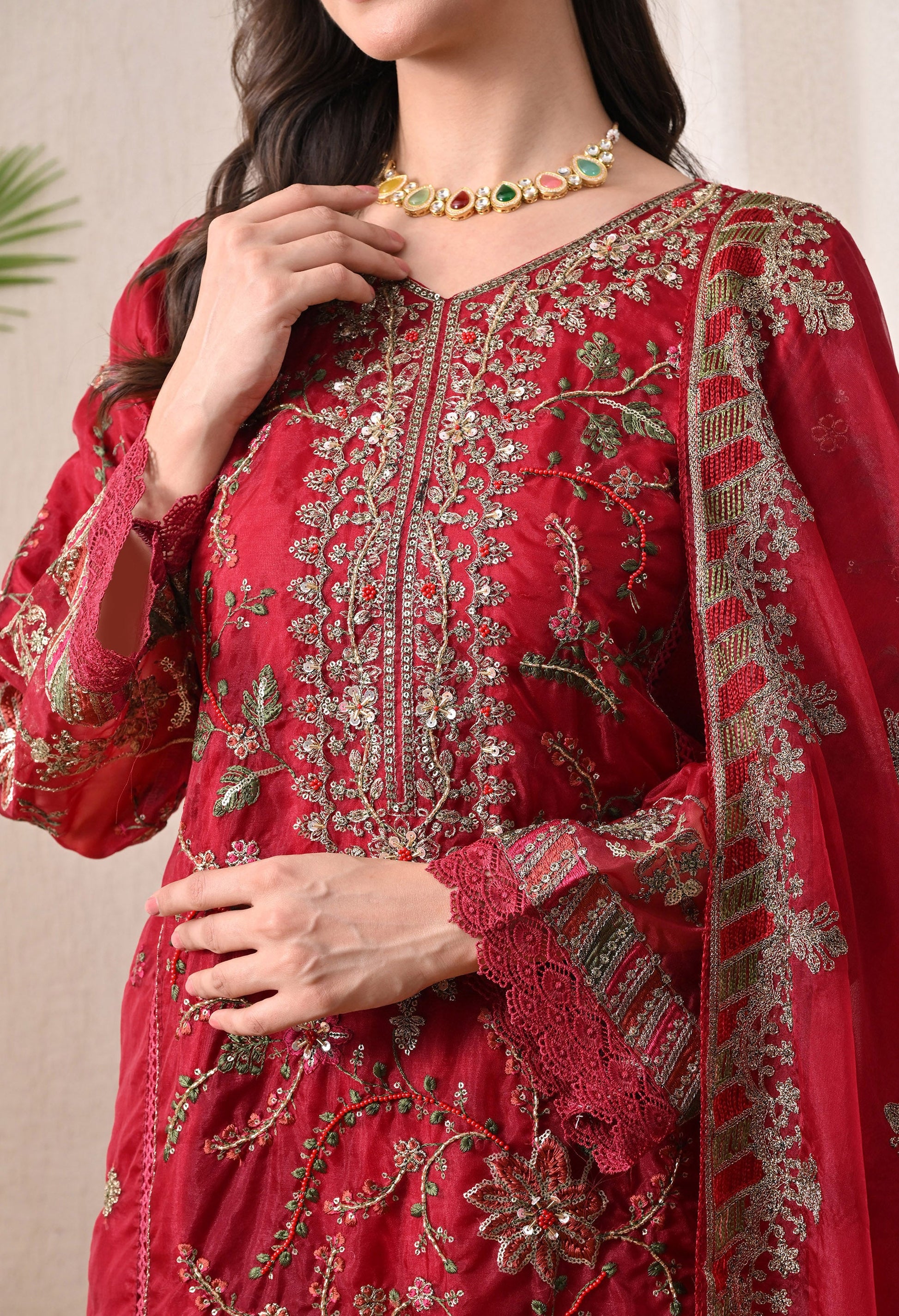 Noor-E-Shab - Pure Organza