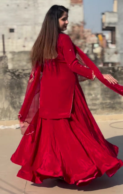Premium Designer Crepe Silk Lehenga with Dupatta-NF(1238)
