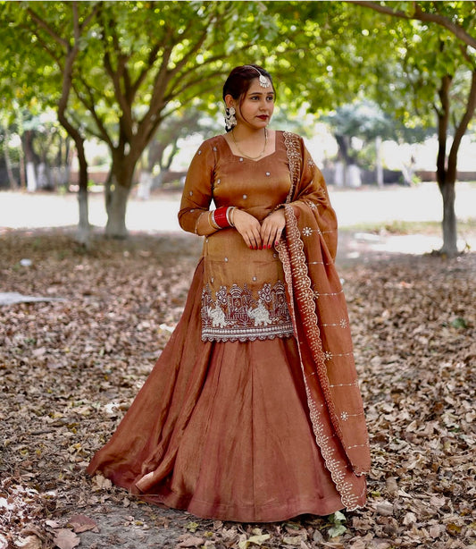Premium Simmer Silk Designer Top Lehenga with Dupatta-NF(1241)