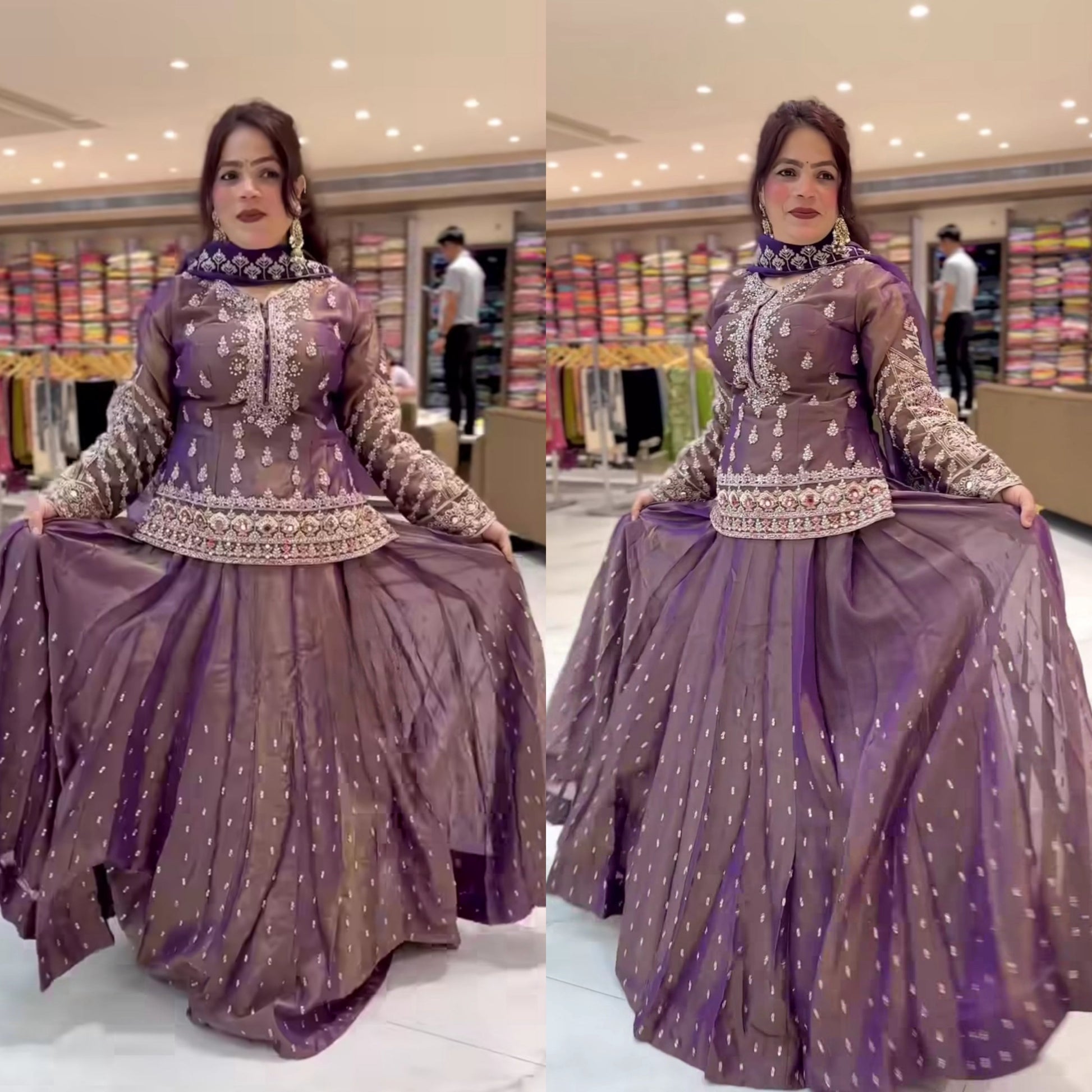 Royal Simmer Silk Designer Top Lehenga-NF(1244)