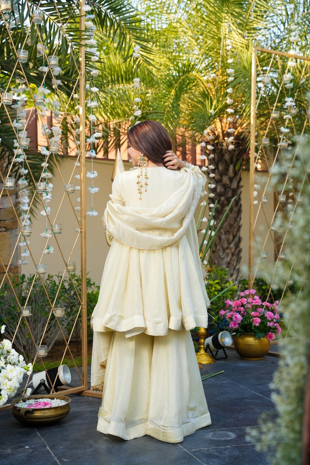 Women’s Party Wear Top Plazzo with Fancy Dupatta & Embroidery