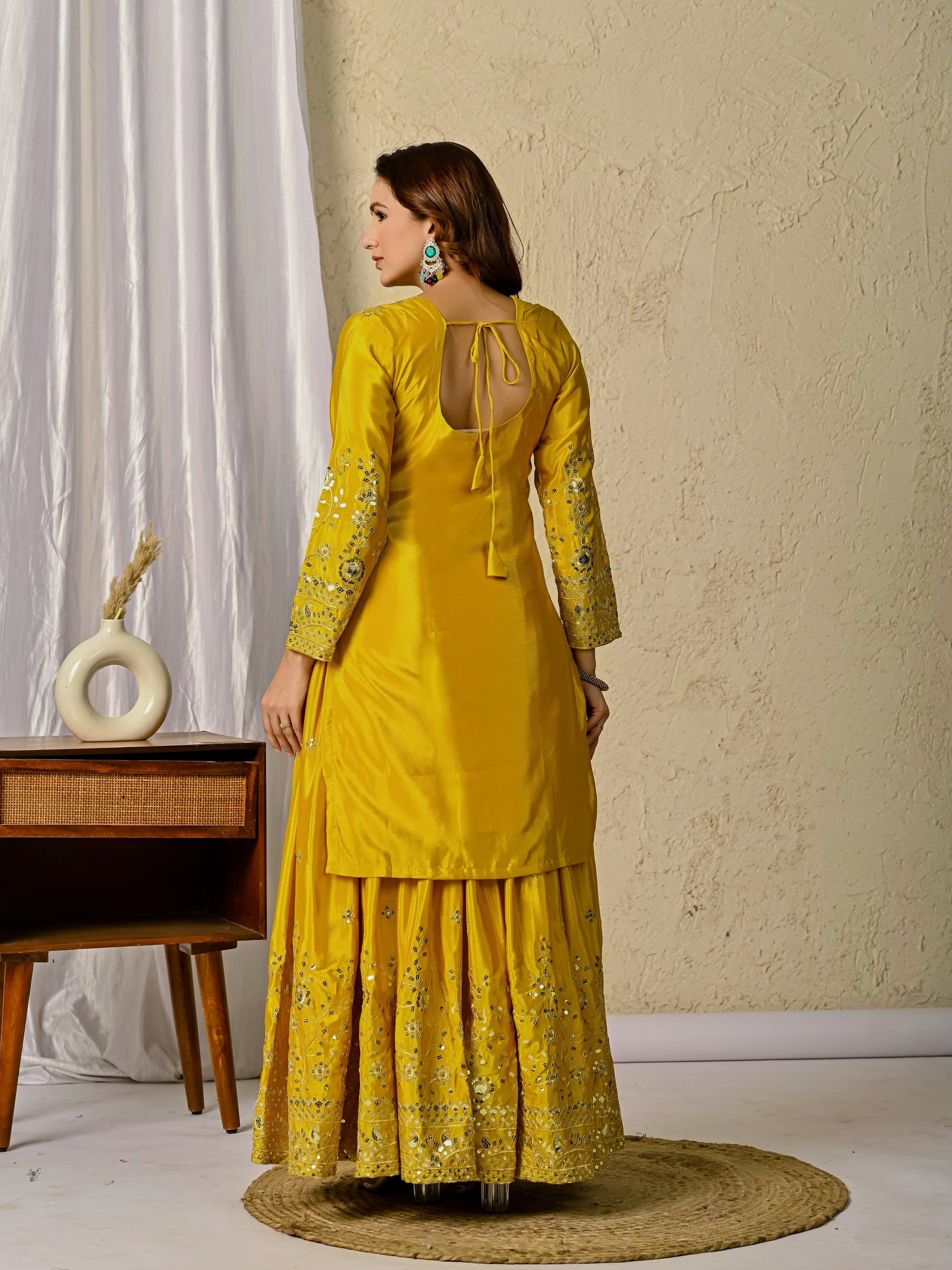 Launching Designer Party Wear Set: Top, Sharara Palazzo & Dupatta