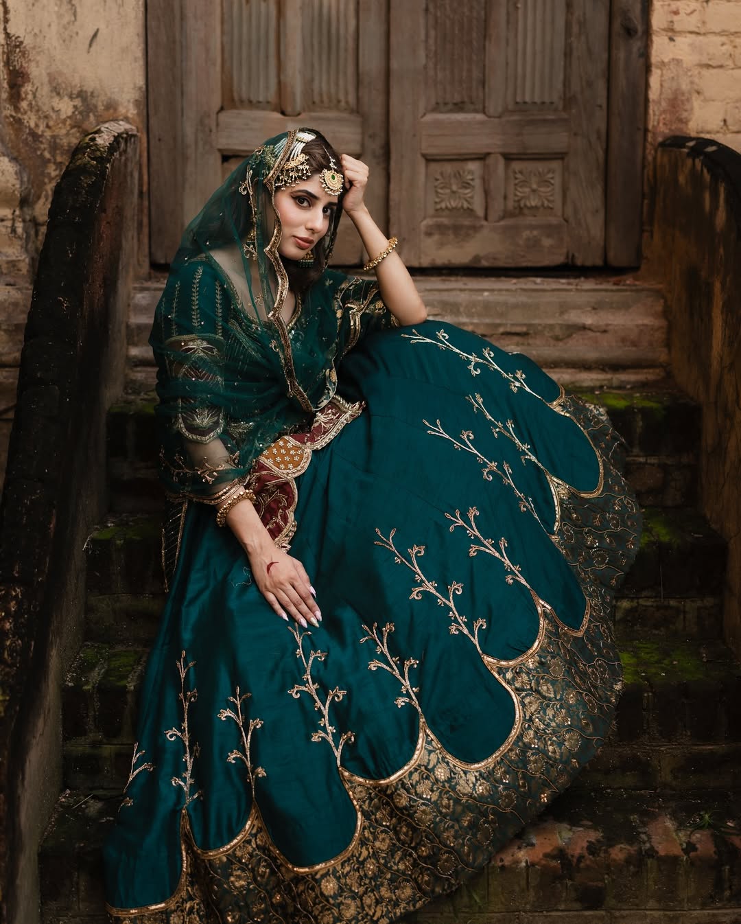 Party Wear Crepe Silk Lehenga with Organza Dupatta
