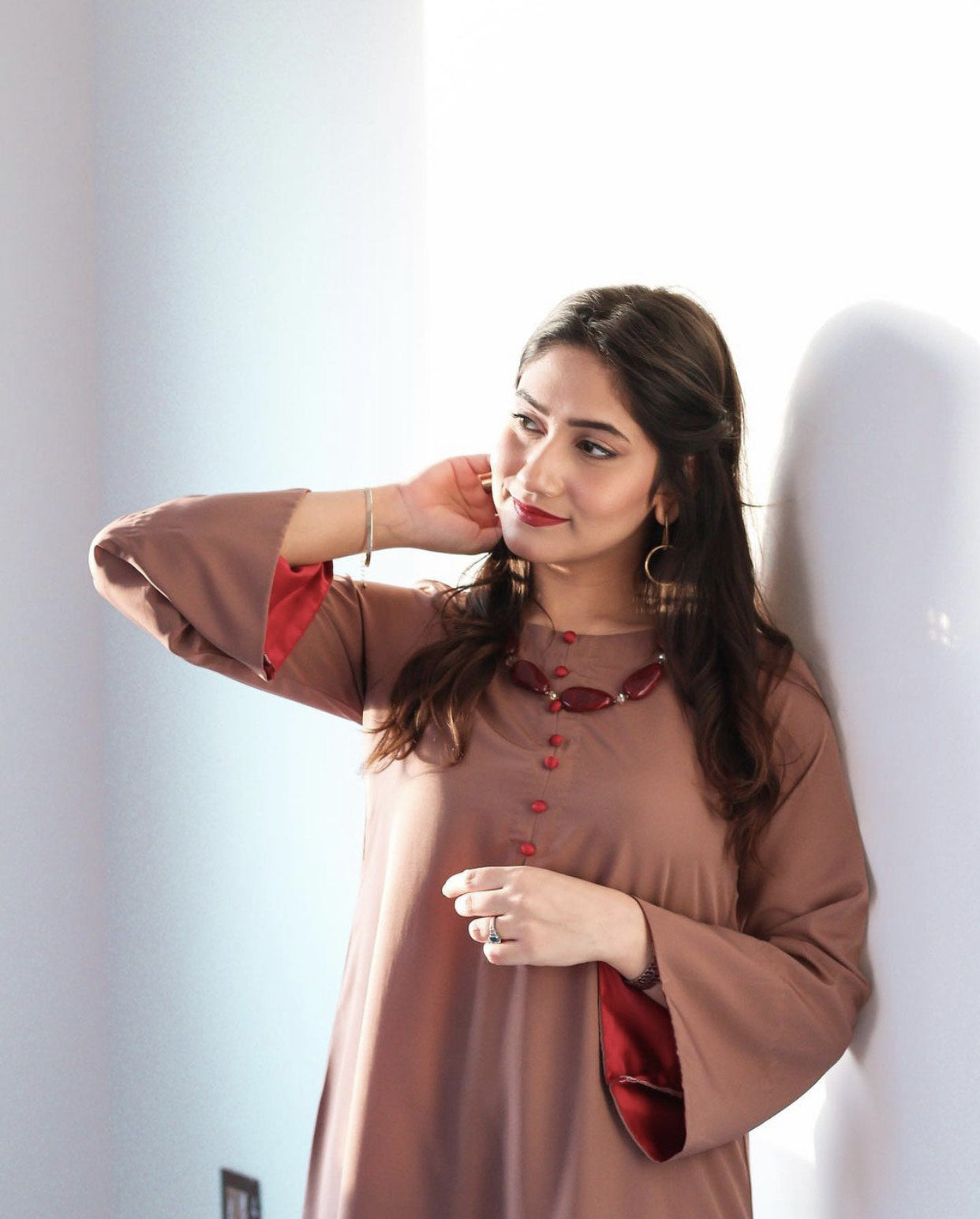 VASTRAMANIAA 3/4th Sleeve Kurta & Pant Set | Elegant Ethnic Wear for Women