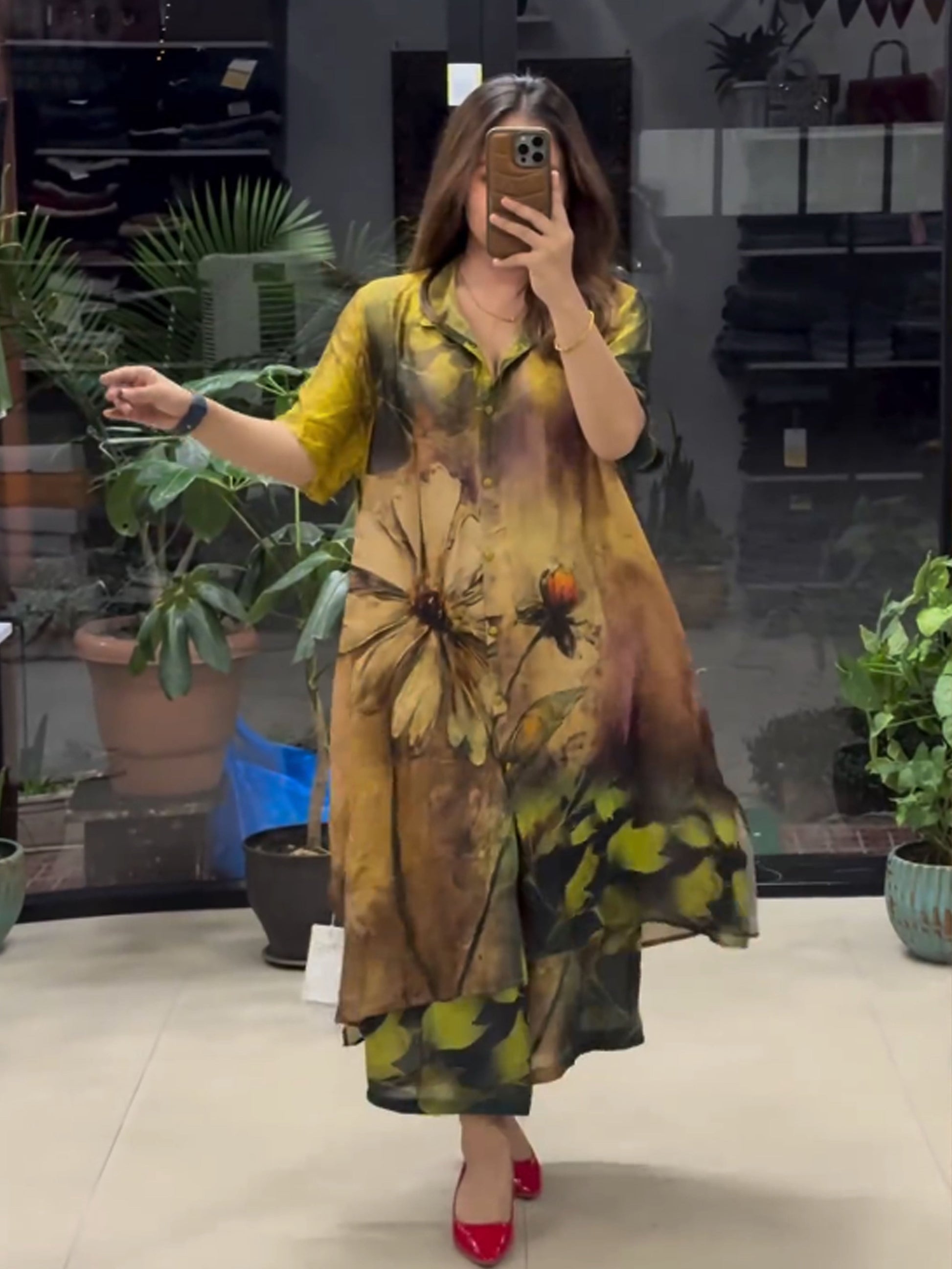 LILY LONG SHIRT STYLE DRESS