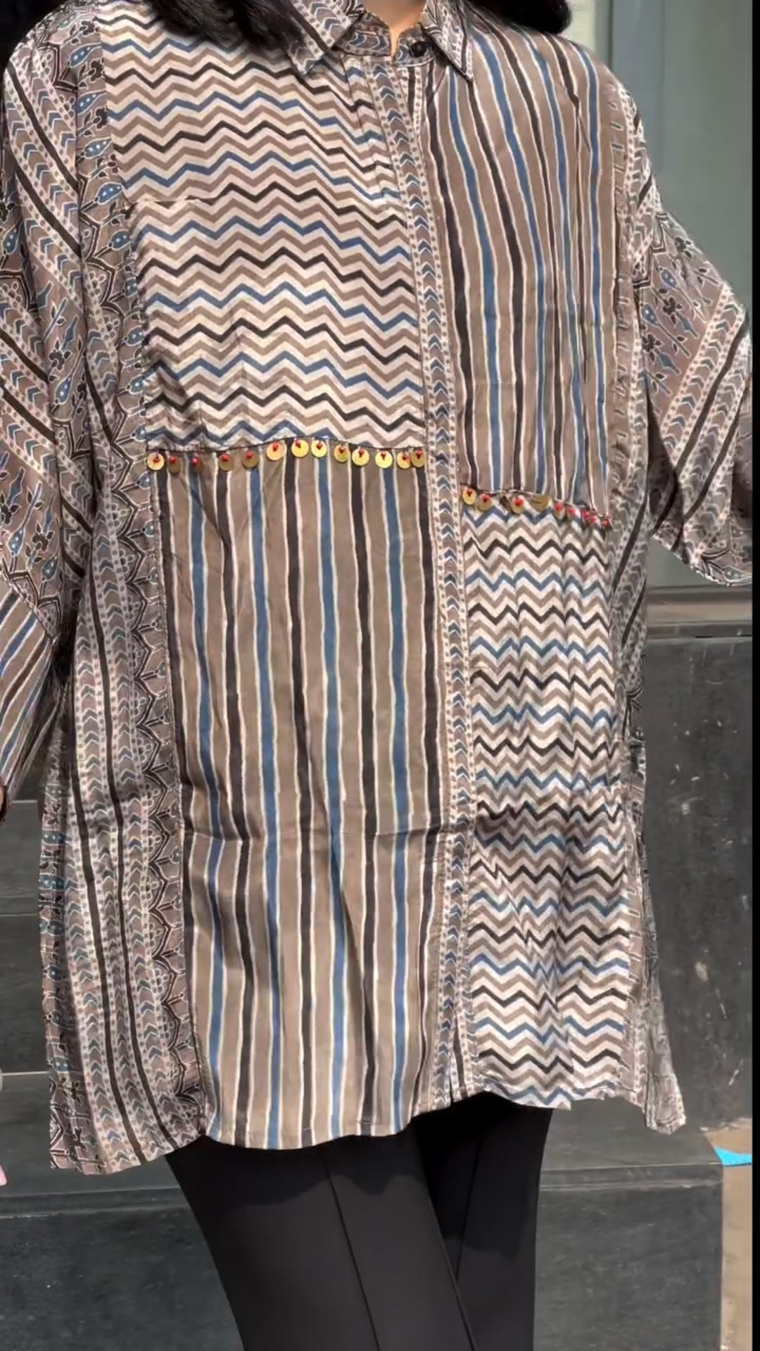 Boho Grid Shirt