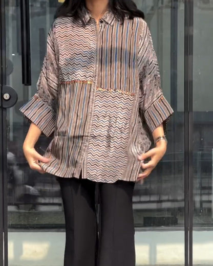 Boho Grid Shirt