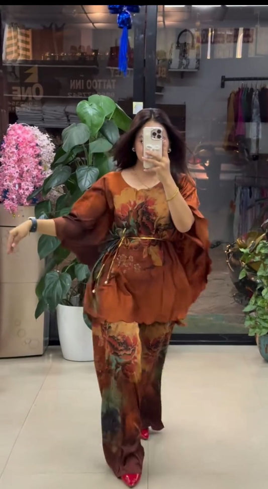 Wrinkle Tissue Dress Co-Ord Set New Launch 2pc set