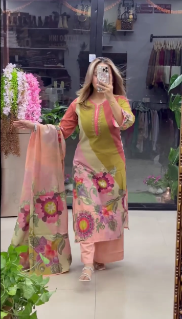 Floral Heavy Wedding Kurta Set