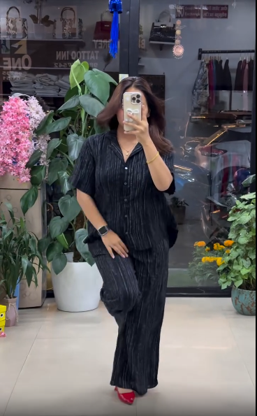 Stylish Pure Linen Co-ord Set