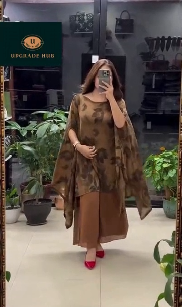 Chiffon Long Floral Printed Dress | Swag Love