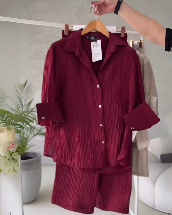 Modern Chic Women's Slacks Cord Set