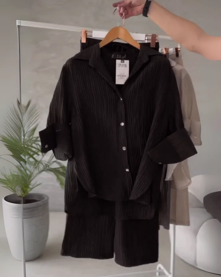 Modern Chic Women's Slacks Cord Set