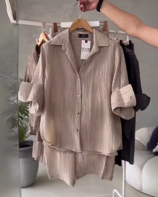 Modern Chic Women's Slacks Cord Set