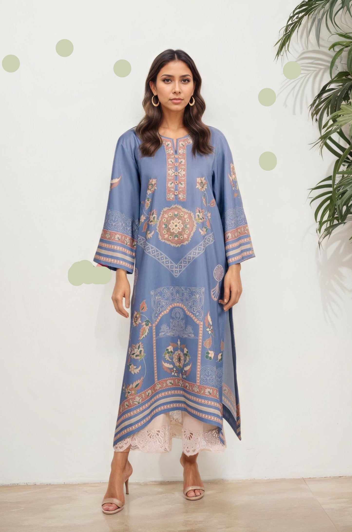 Tara Bloom Co-ord Set (NO DUPATTA)