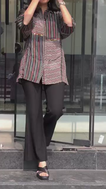 Boho Grid Shirt