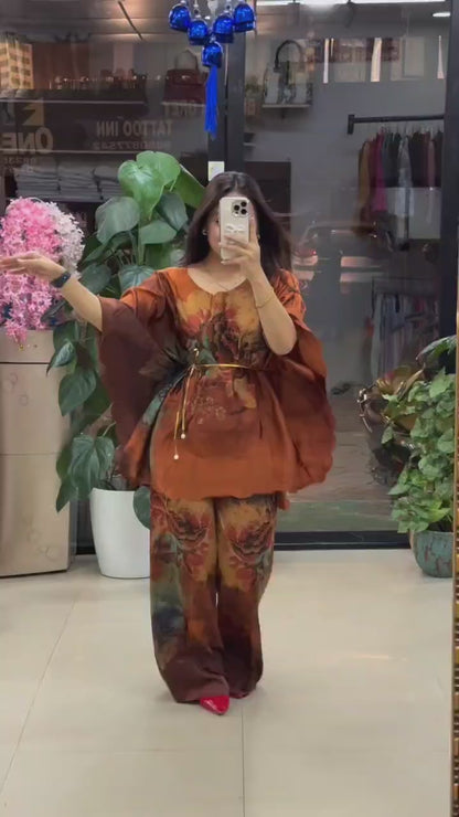Wrinkle Tissue Dress Co-Ord Set New Launch 2pc set