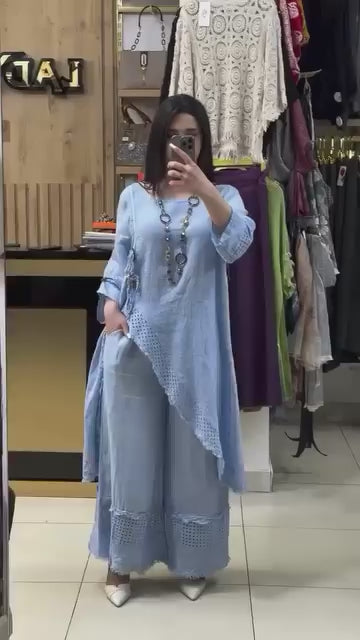 Breezy blue cord set