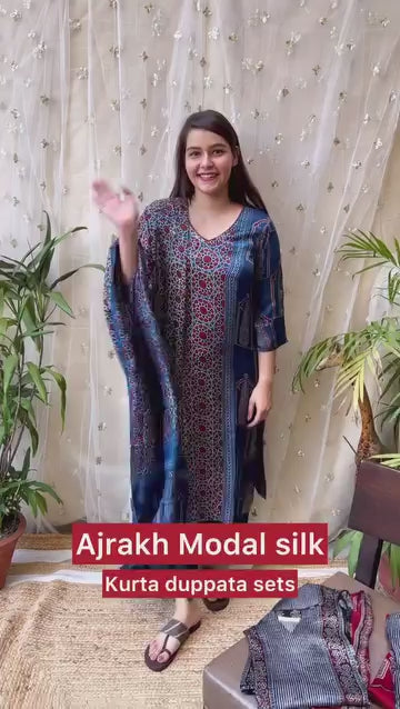 Easy Cart Modal Silk Kurta Duppata Set