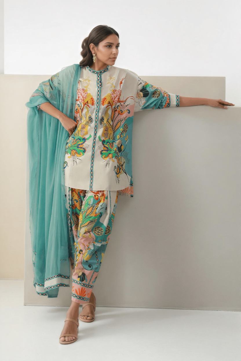 Tropical Muse - Printed Dreamscape Ensemble