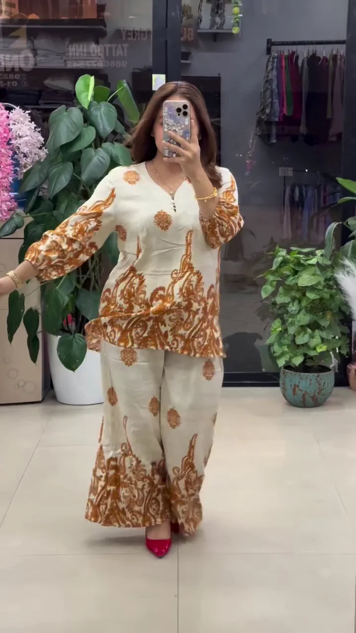 Women Stylish Printed Co-ord Set